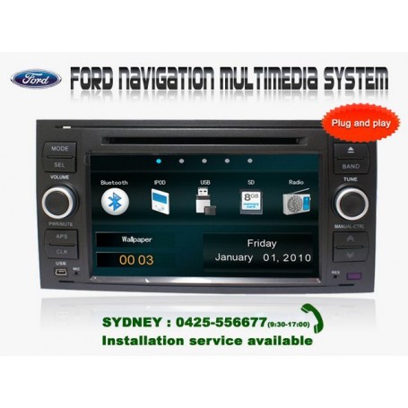 7' FORD FOCUS Navigation Multimedia System GPS DVD BT IPOD FOR FOCUS (2005-2008)